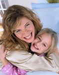 Mother and Daughter Hugging